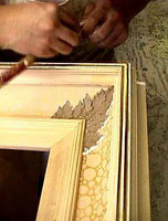 Craving relief details on a frame