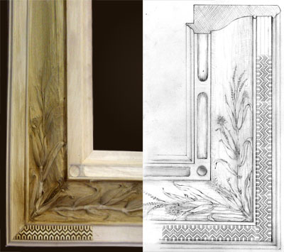 Sketch of a frame detail